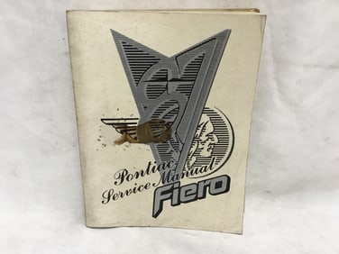 1987 Pontiac Fiero Service Manual