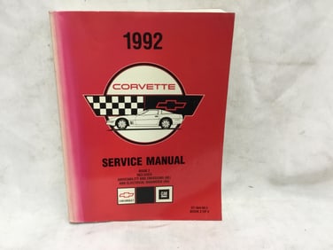 1992 Chevrolet Corvette Service Manual Book Two