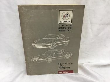 1989 Buick Reatta / Riviera Service Manual