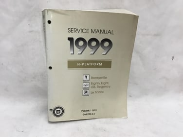 1999 Pontiac Bonneville, Oldsmobile 88, Buick Le Sabre Service Manual Volume One of Two