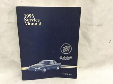 1993 Buick Regal Service Manual Volume One