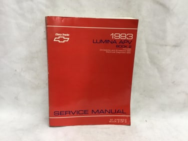 1993 Chevy Trucks Lumina APV Service Manual Book Two of Two