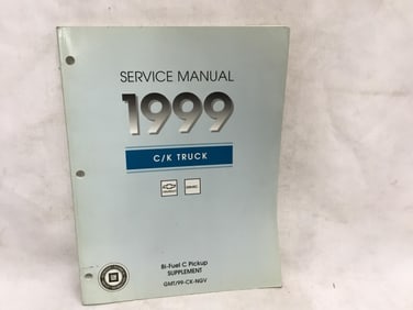 1999 Chevy Trucks / GMC Truck C/K Truck Bi-Fuel C Pickup Service Manual Supplement