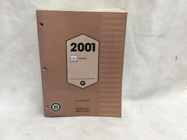2001 Oldsmobile Aurora Service Manual Volume Two of Three