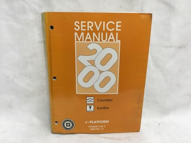 2000 Chevrolet Cavalier Pontiac Sunfire J-Platform Service Manual Volume Two of Two