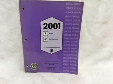 2001 Pontiac Aztek, Buick Rendezvous Service Manual Volume Two of Two