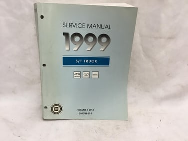 1999 Chevrolet, Oldsmobile, GMC S/T Truck Service Manual Volume One of Three