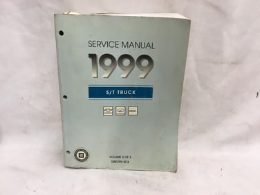 1999 Chevrolet, Oldsmobile, GMC S/T Truck Service Manual Volume Two of Three