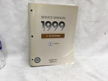 1999 Cadillac Catera V-Platform Service Manual Volume Two of Two