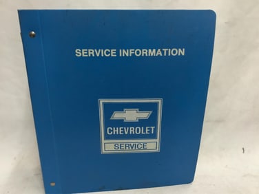 1985 Chevy Trucks Light Duty Truck M-Series Van Shop Manual