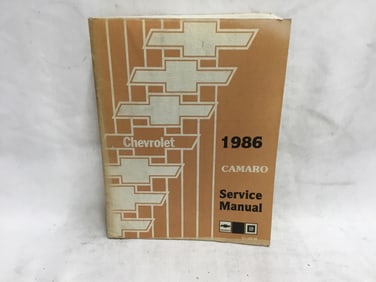 1986 Chevrolet Camaro Service Manual