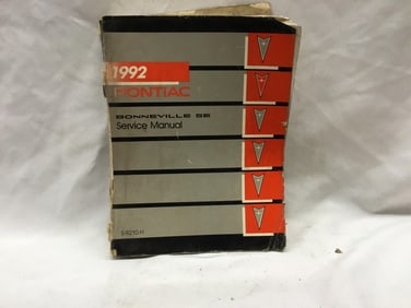 1992 Pontiac Bonneville SE Service Manual