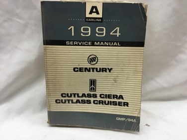1994 Buick Century and Oldsmobile Cutlass Ciera, Cutlass Cruiser Service Manual