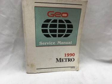 1990 Chevrolet Geo Metro Service Manual