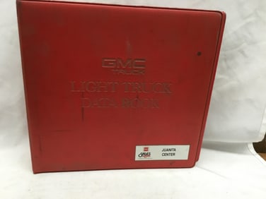 1990 GMC Truck Light Truck Data Book Binder