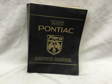1986 Pontiac Fiero Service Manual