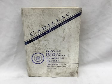 1995 Cadillac DeVille, DeVille Concours, Eldorado, Seville Service Manual Book One