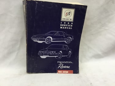 1988 Buick Reatta, Riviera Service Manual Final Edition