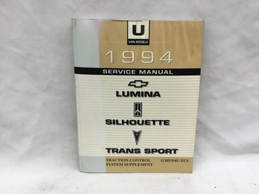 1994 Chevrolet Lumina, Oldsmobile Silhouette, Pontiac Trans Sport Service Manual Supplement