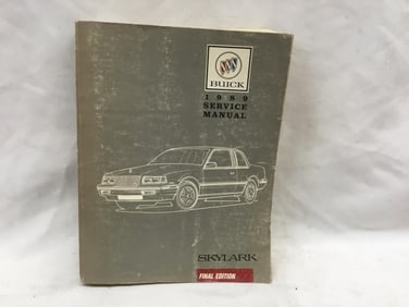 1989 Buick Skylark Service Manual Final Edition