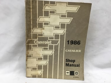 1986 Chevrolet Cavalier Shop Manual