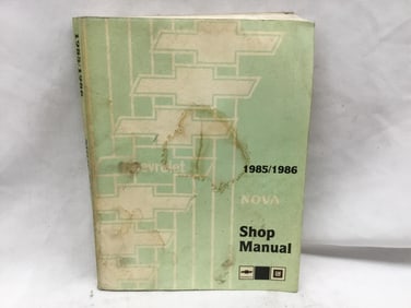 1985-86 Chevrolet Nova Shop Manual