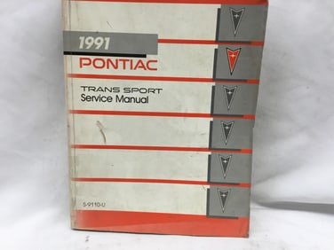 1991 Pontiac Trans Sport Service Manual