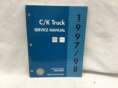 1997-98 Chevrolet, GMC C/K Truck Service Manual Bi-Fuel C Pickup Supplement