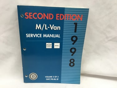 1998 Chevrolet, GMC M/L-Van Second Edition Service Manual Volume Three of Three