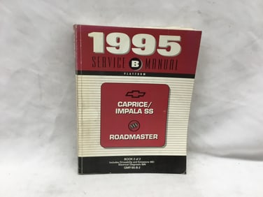 1995 Chevrolet Caprice / Impala SS, Buick Roadmaster Service Manual Book Two of Two