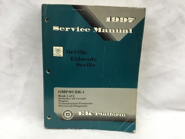 1997 Cadillac DeVille, Eldorado, Seville Service Manual Book One of Two
