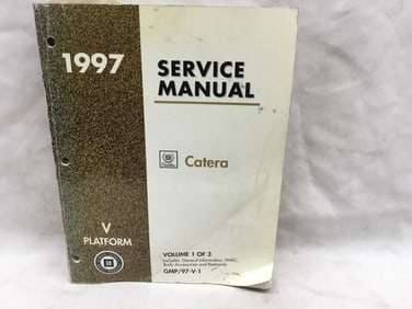 1997 Cadillac Catera Service Manual Volume One of Three
