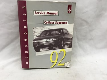 1992 Oldsmobile Cutlass Supreme Service Manual