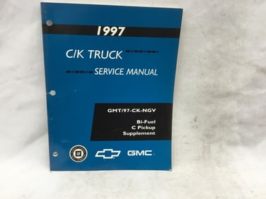 1997 Chevrolet, GMC C/K Truck Service Manual Bi-Fuel C Pickup Supplement