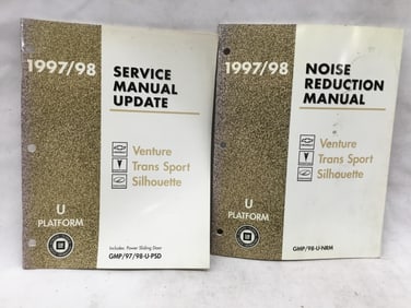 1997-98 Chevy Venture, Pontiac Trans Sport, Oldsmobile Silhouette Service Manual Pair