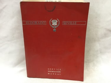 1990 Cadillac Eldorado, Seville Service Manual