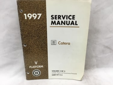 1997 Cadillac Catera Service Manual Volume Three of Three