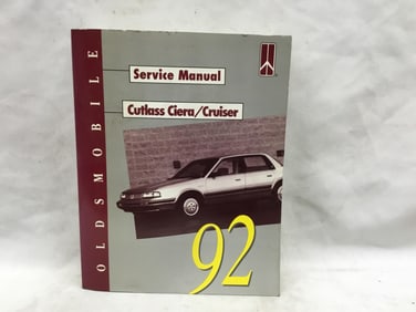 1992 Oldsmobile Cutlass Ciera / Cruiser Service Manual