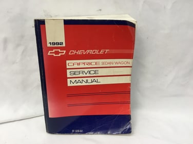 1992 Chevrolet Caprice Sedan / Wagon Service Manual