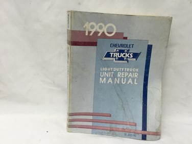 1990 Chevrolet Trucks Light Duty Truck Unit Repair Manual