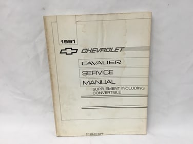 1991 Chevrolet Cavalier Service Manual
