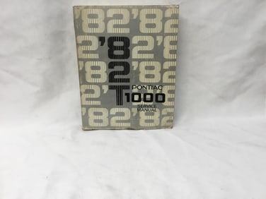 1982 Pontiac T 1000 Service Manual