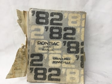 1982 Pontiac Grand Prix Bonneville Service Manual