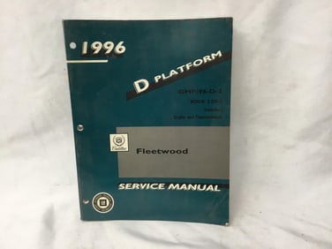 1996 Cadillac Fleetwood Service Manual