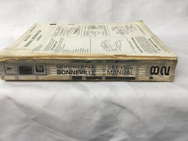1982 Pontiac Grand Prix Bonneville Service Manual