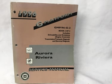 1996 Oldsmobile Aurora Buick Riviera Service Manual Book 2 of 2