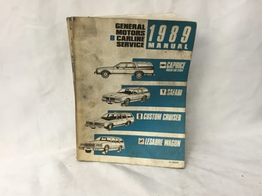 1989 General Motors B Carline Service Manual - Caprice, Safari, Custom Cruiser, Lesabre