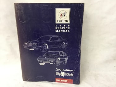1988 Buick Skylark Skyhawk Service Manual