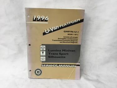 1996 Lumina Minivan Trans Sport Silhouette Service Manual Book 1 of 2