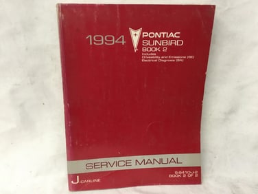 1994 Pontiac Sunbird Service Manual Book 2 of 2
